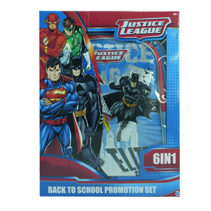 ست 6 در 1 کوله پشتی 40 سانتی Justice League مدل Rainbow Max - Backpack - Promotion Items 6 in 1 - Justice League _کیف مدرسه